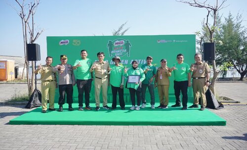 Dokumentasi Penanaman mangrove oleh Nestlé MILO di Pantai Mangunharjo, Semarang (Sumber: VRITIMES.com)