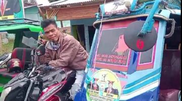 Para Abang Becak di Gayo Lues Dukung Paslon Bupati No.1 “GAESSS BERIMAN” Said Sani-Saini di Pilkada 2024